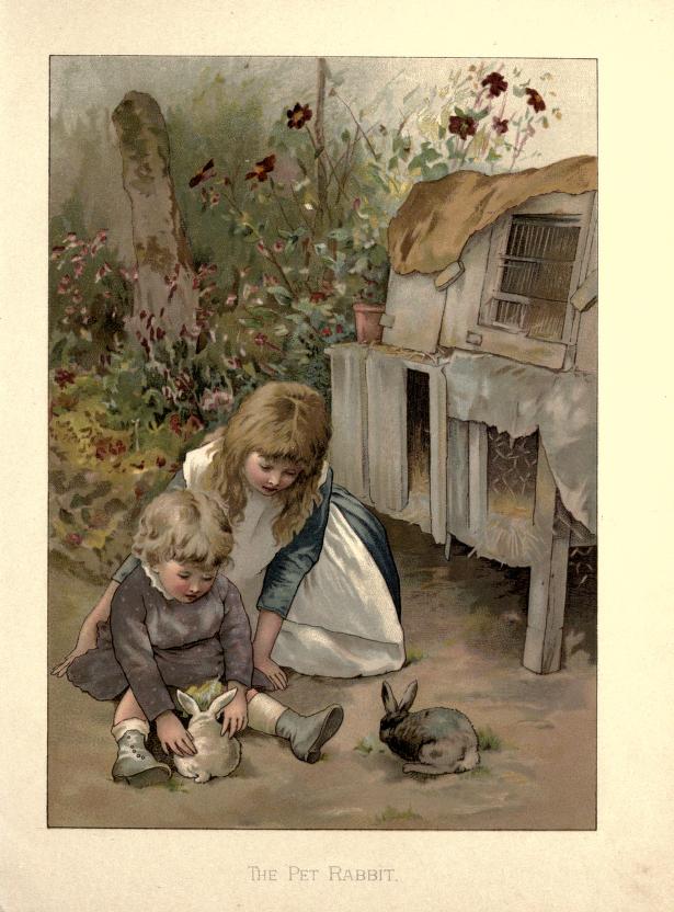 bumble button Darling Victorian Rabbits and Bunnies From Children's